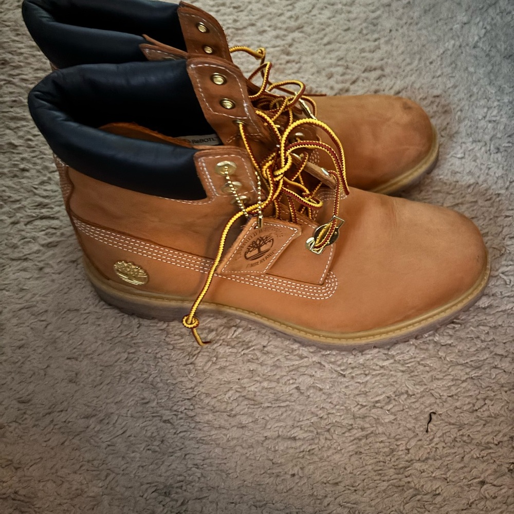 Timberland Brown Leather Lace-Up Boots